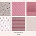 Valentine Digital Paper Pack. Pink and Gray Digital Paper. Valentine's ...