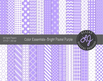 Pastell Lila Digitales Papier: Leichte Textur, nahtlose Scrapbook-Muster (digitaler Download)