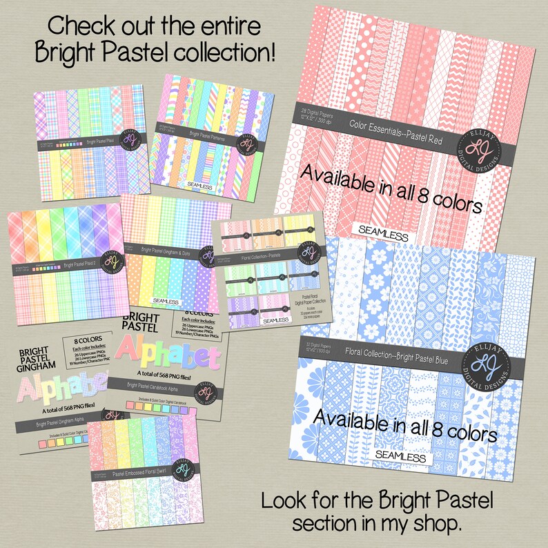 Pastel Blue Digital Paper With Light Texture. Seamless Blue Scrapbook ...