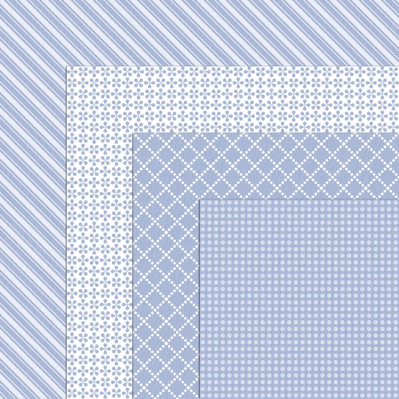 Light Blue Digital Paper: Seamless Texture, Scrapbook Patterns (digital ...