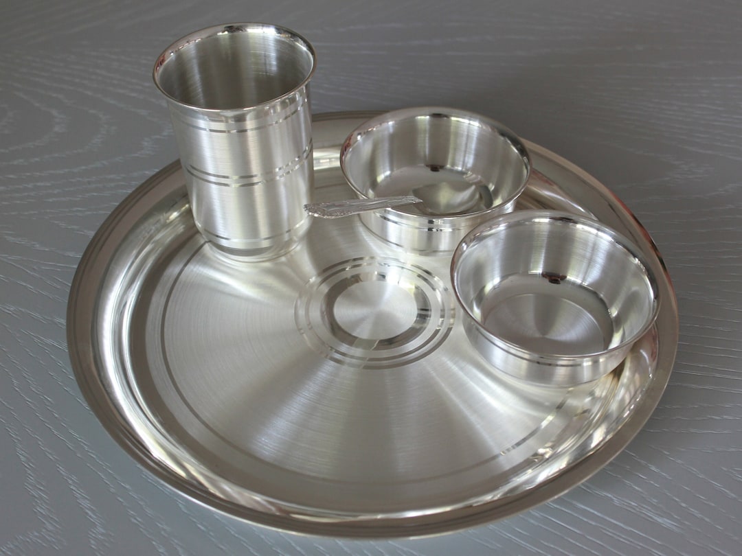 全ての 999 Pure Silver 5-Piece Dinner set (Weight option-2) - Etsy 日本 工芸品