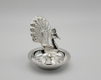 Handcrafted 925 Silver Diya(Deepak) - Exquisite Home Decor
