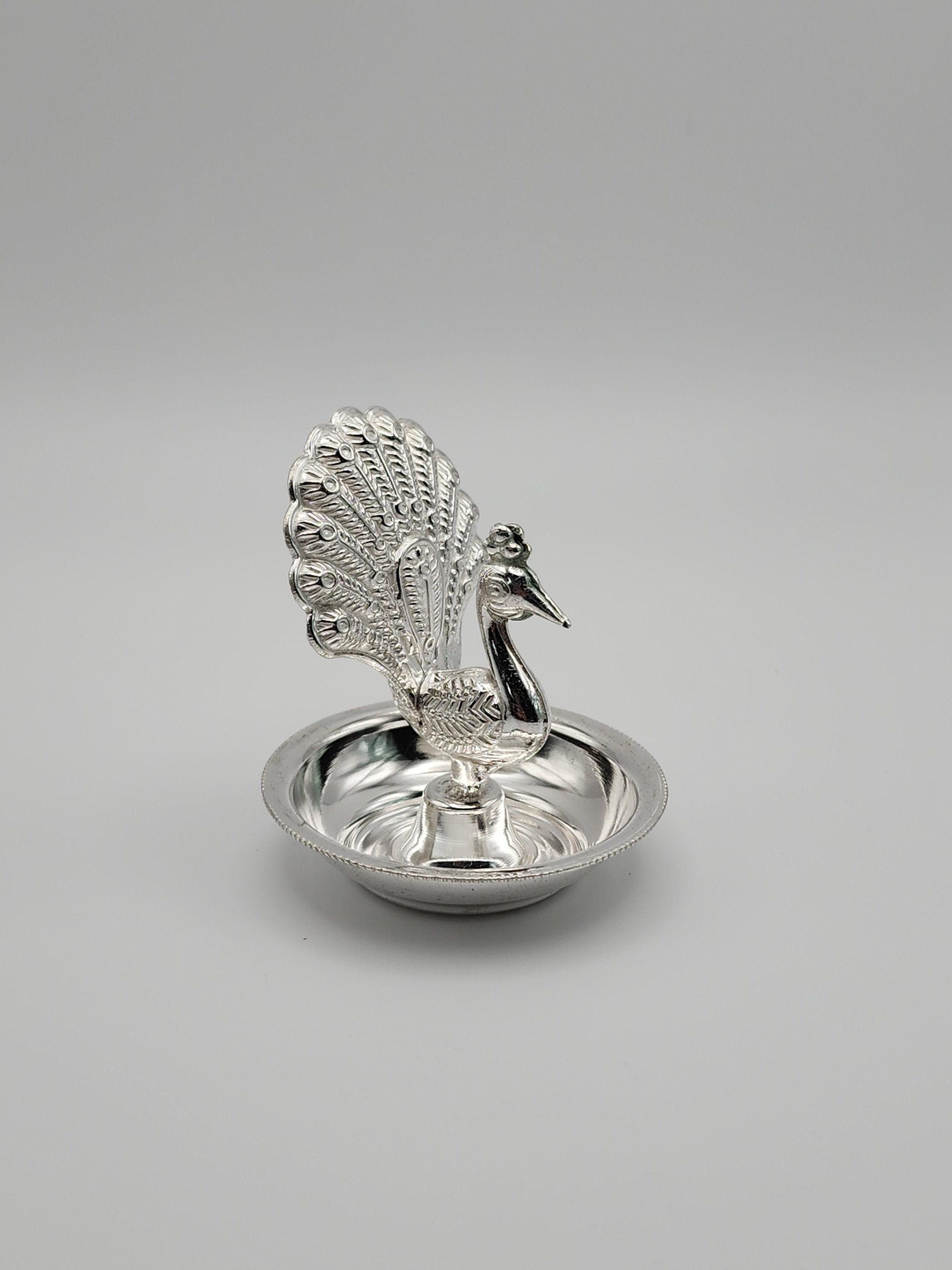 Handcrafted 925 Silver Diya(deepak) - Exquisite Home Decor