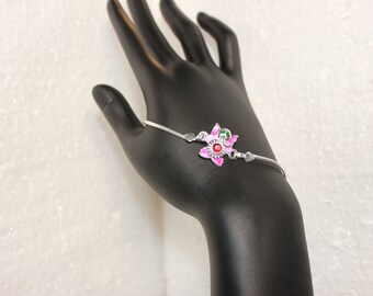 Designer handmade silver rakhi bracelets - multiple design options