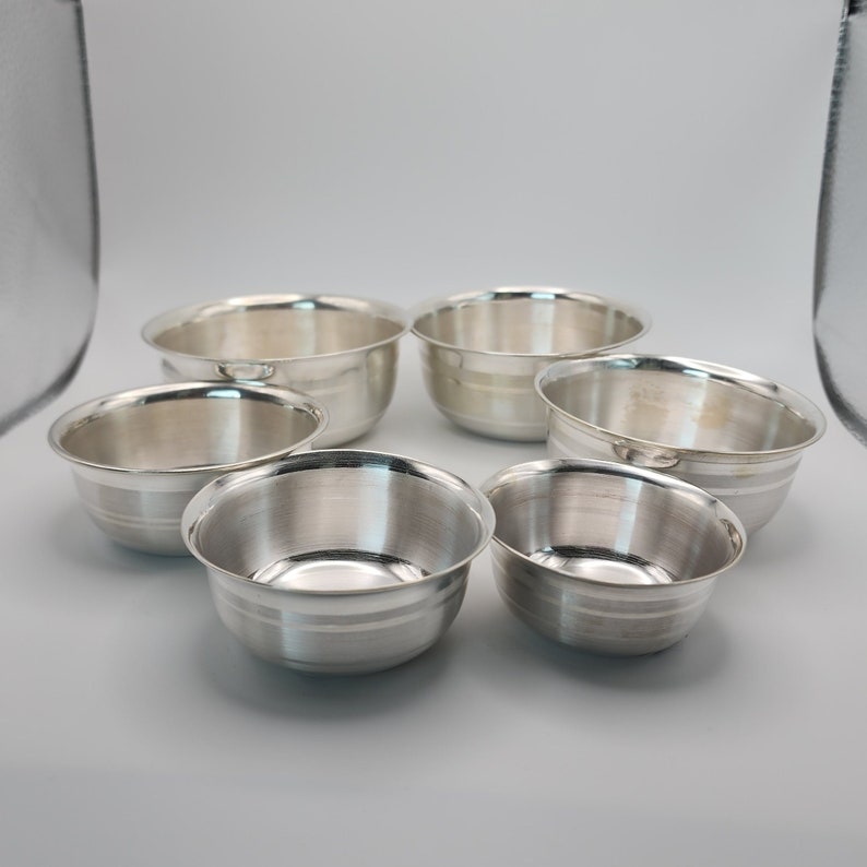 999 Pure Silver Bowl Multiple Size Options Design 1 Etsy