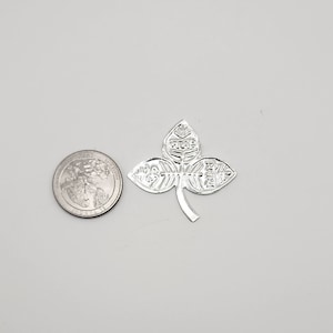 Silver Bilvapatra/Belpatra leaf for Shiva pooja - Symbol of Devotion and Purity