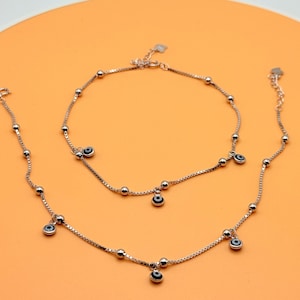 925 Sterling Silver Fancy Anklet| 9 inches | 1 pair