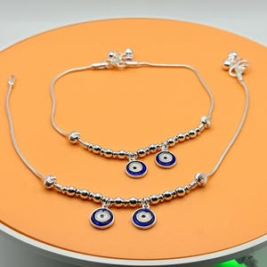 925 Sterling Silver Fancy Anklet| 10 inches | 1 pair