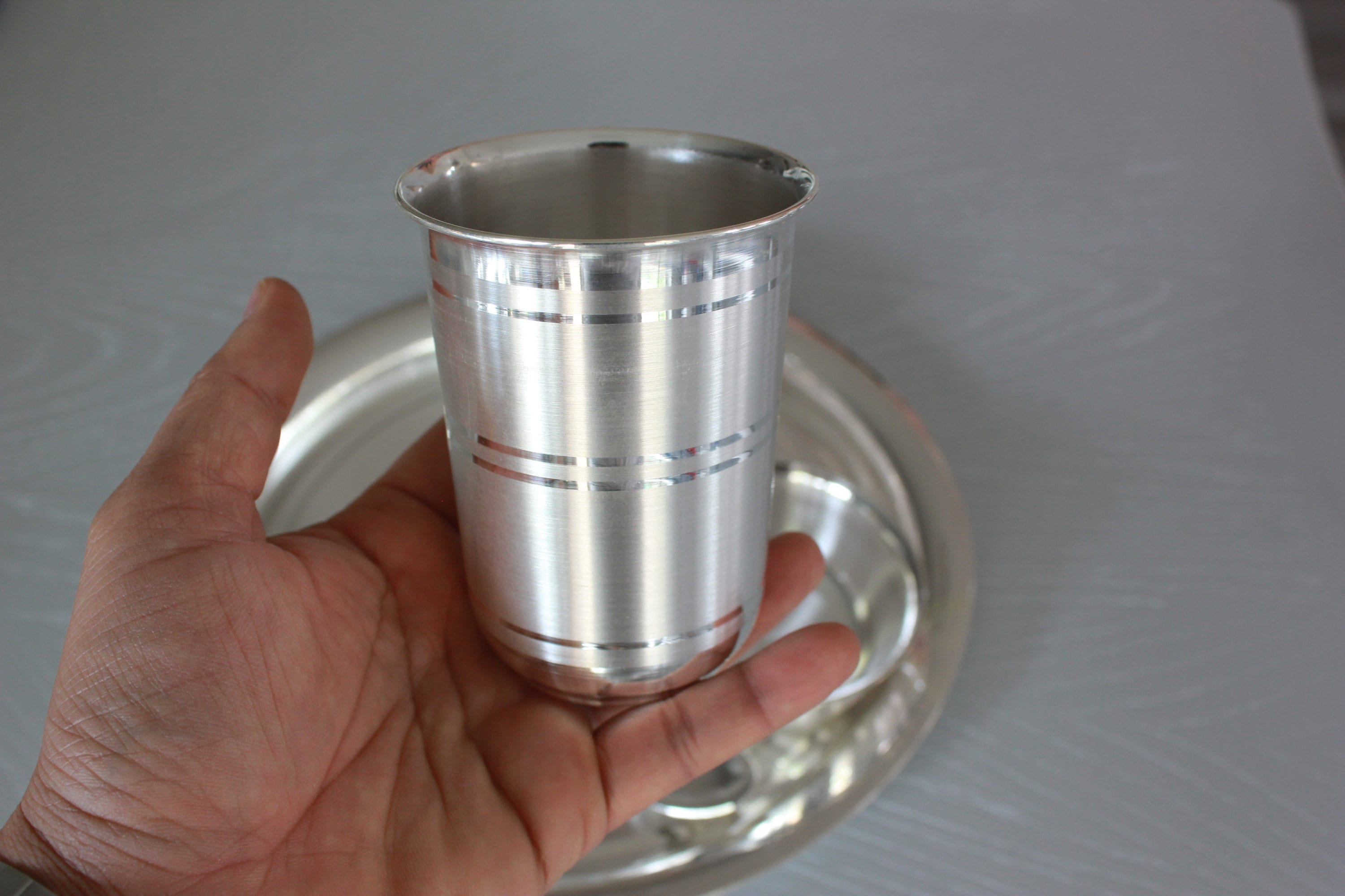 999 Pure Silver 5-Piece Dinner set (Weight option-2) - Etsy 日本