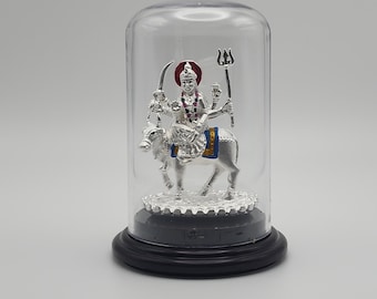 999 Pure Silver UMIYA MATA | Statue | - Enclosed in Acrylic transparent case with  base