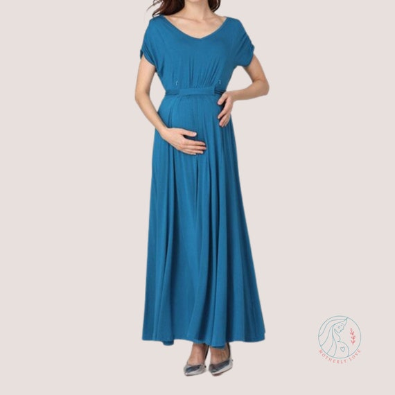 formal dress pregnancy Strapless Maternity Evening Dress Long Pregnant Women Fancy Pregnancy 2 / X44 main image 1