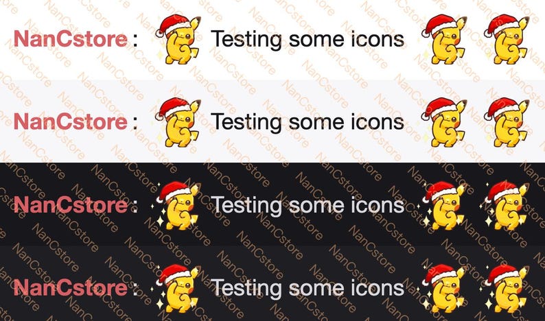 Kawaii Pikachu RAVE Wiggle Dance Animated Emotes | 2 Versions | Twitch ...