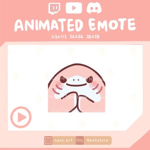 Animated Kawaii Sakura Shark scheming evil plan for Twitch and Discord | Spooky sneaky | Ready to Use | Funny React wicked emote | adorable