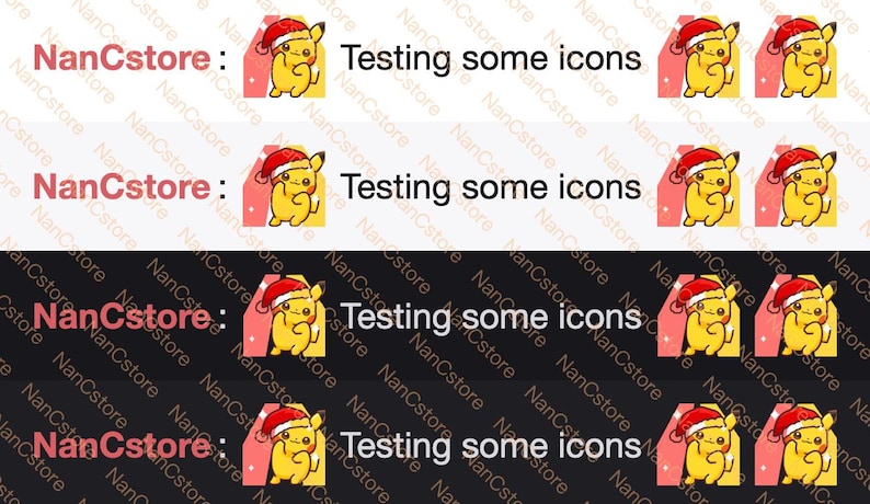 Kawaii Pikachu RAVE Wiggle Dance Animated Emotes | 2 Versions | Twitch ...