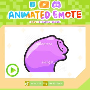 Animated Ditto Bobble Wiggle Dance Emotes | Pokopia Twitch Discord Streaming Gamers | Funny Vibe RAVE | 2 Versions