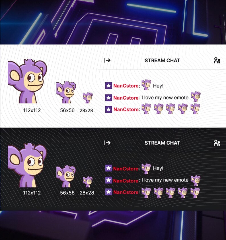 Side Eye Aipon Animated Emotes | Cute Pokemon Monkey | Twitch Discord ...