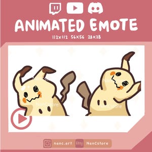 Animated Mimikyu Ghost Wiggle Dance Halloween Emoji | Twitch Discord Stream | React Emotes | Hype Funny Kawaii Scary