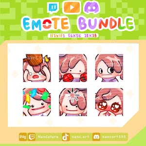 Pokopia Ditto human form Emote Pack 3 | Chibi Twitch Set | Deep Skin tone | Streaming Assets | Punch, Side eye, error, plead