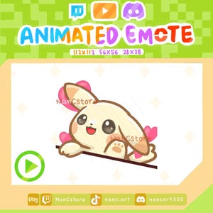 Emotes animados de Peakychu Bongo / Kawaii Pokopia / Emojis de jugadores de Twitch y Discord / Corazón de mesa que golpea