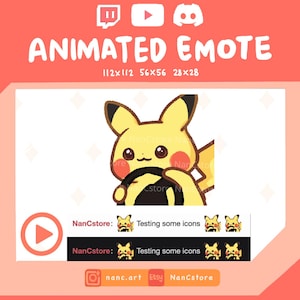 Animated Pika Driving enjoyably Emotes | Chibi pikachu | Streaming Kawaii Emoji | Cartoon | cute emotes | Peaceful | Gaming | Steering wheel