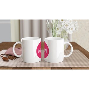 Miami Pink Mug | 11oz Ceramic Coffee Cup | Tropical Florida Souvenir Gift | Beach Lover Pink Cup image 3
