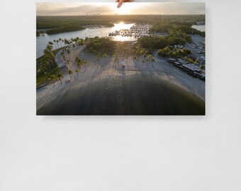 Matheson Hängemattenpark Wandkunst | Das Atoll Miami Poster | Florida Tropisches Dekor, Reisegeschenk
