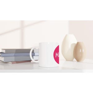 Miami Pink Mug | 11oz Ceramic Coffee Cup | Tropical Florida Souvenir Gift | Beach Lover Pink Cup image 2