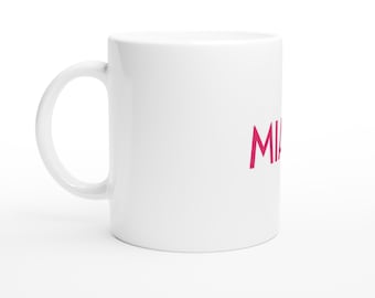 Miami Souvenir Mug | 11oz White Ceramic Coffee Cup | Tropical Florida Vacation Gift | Beach Lover Cup