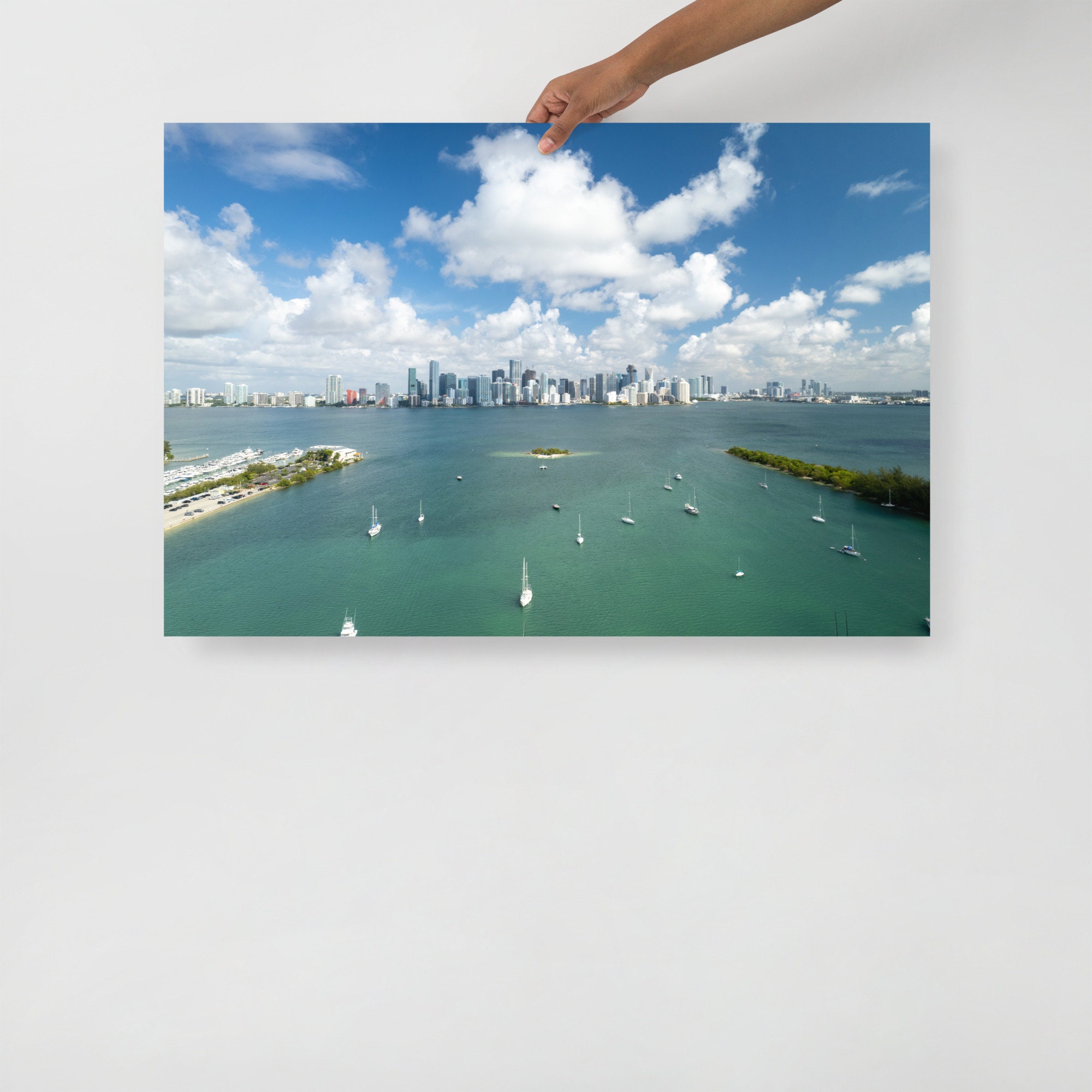 Miami Skyline Poster