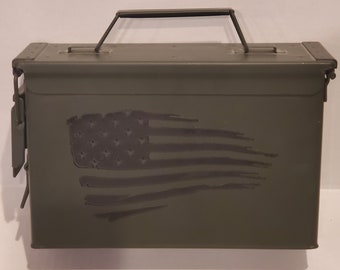 Ammo Box Amerikanische Flagge: Benutzerdefinierte Aufbewahrungsbehälter