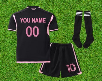 Custom Jersey For Adults and Kids, Messi Pesonalised Jersey Gift Suit Gift, Jersey Shorts socks Set
