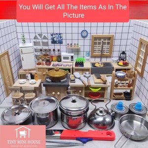Real Mini kitchen Set Can Cook Real Tiny Food Perfect For Your Children Play And Interactive Toys