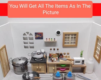 Real Miniature Kitchen Set: Tiny Cooking Show Playset