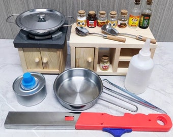 Echtes Miniatur-Küchenset: Tiny-Kochen, Kinderspiel