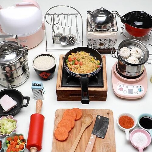 Real Miniature Kitchen Set Can Cook Real Mini Food Perfect for Etsy