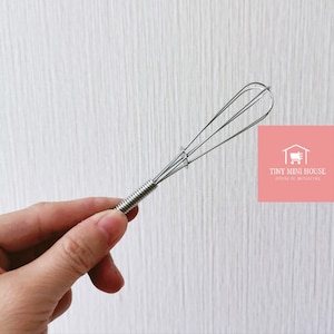 Miniature Real Cooking - whisk miniature for real Tiny Cooking or dollhouse miniature kitchen.