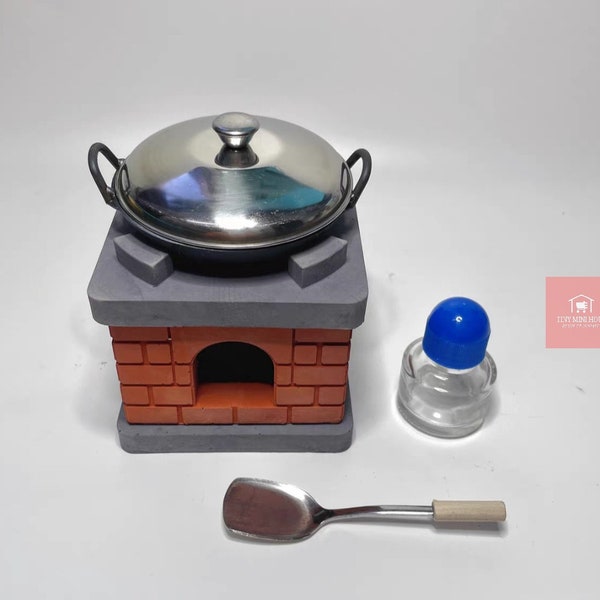 Miniature Kitchen Stove Can Cook Real Tiny Food Perfect For Your Mini Kitchen.