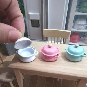 Real Miniature Cooking Metal Pot For Mini Cooking Kitchen or dollhouse