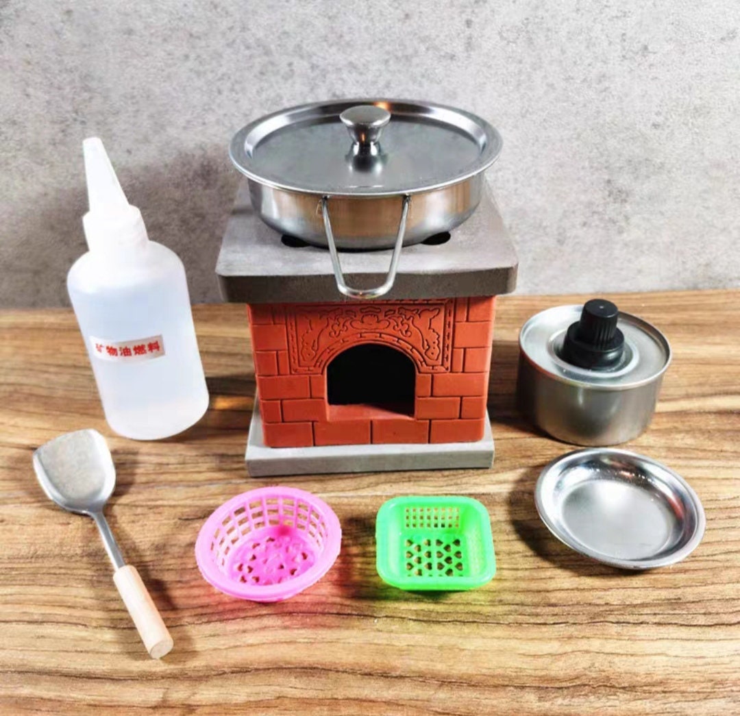 Mini Electric Stove Food Grade Safe for Real Mini-food Cooking Tiny Kitchen  Role Playing 