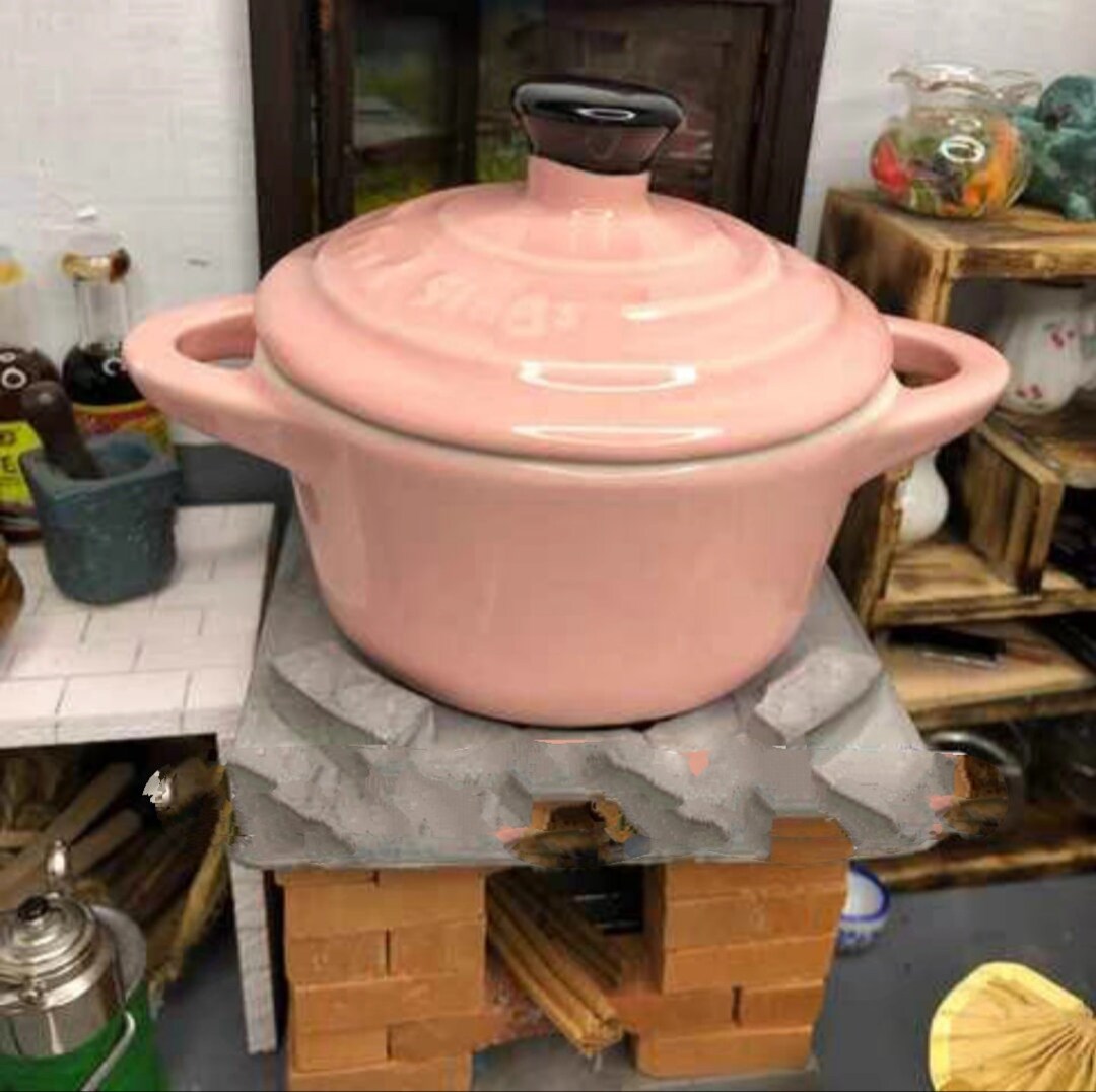 Real Miniature Ceramic Pot for Cook Real Mini Food Perfect for You Real