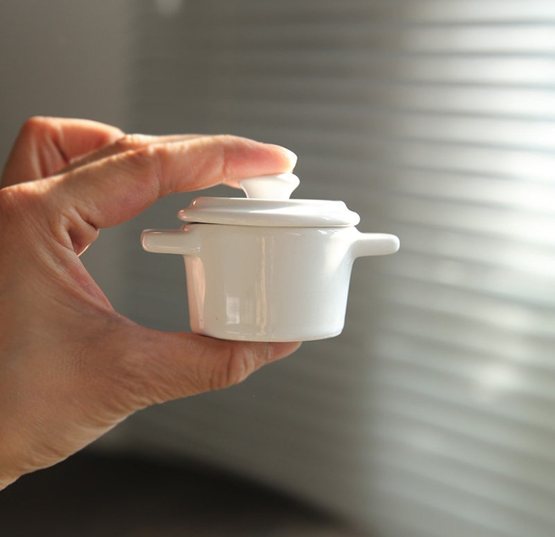 Real Miniature Cooking Ceramic Pot for Real Mini Cooking Kitchen or