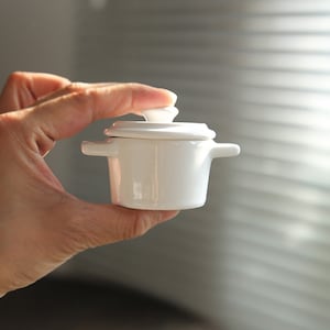 Real Miniature Cooking Ceramic Pot For Real Mini Cooking Kitchen Or dollhouse Accessories