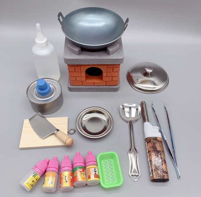 Real Mini Kitchen Set Can Cook Real Tiny Food Perfect for Your Etsy