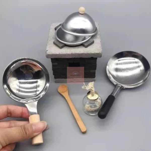 Miniature Tiny Cooking Stove And Cookware Set Can Really Working And cook real Tiny food perfect For Children Interactive Toys