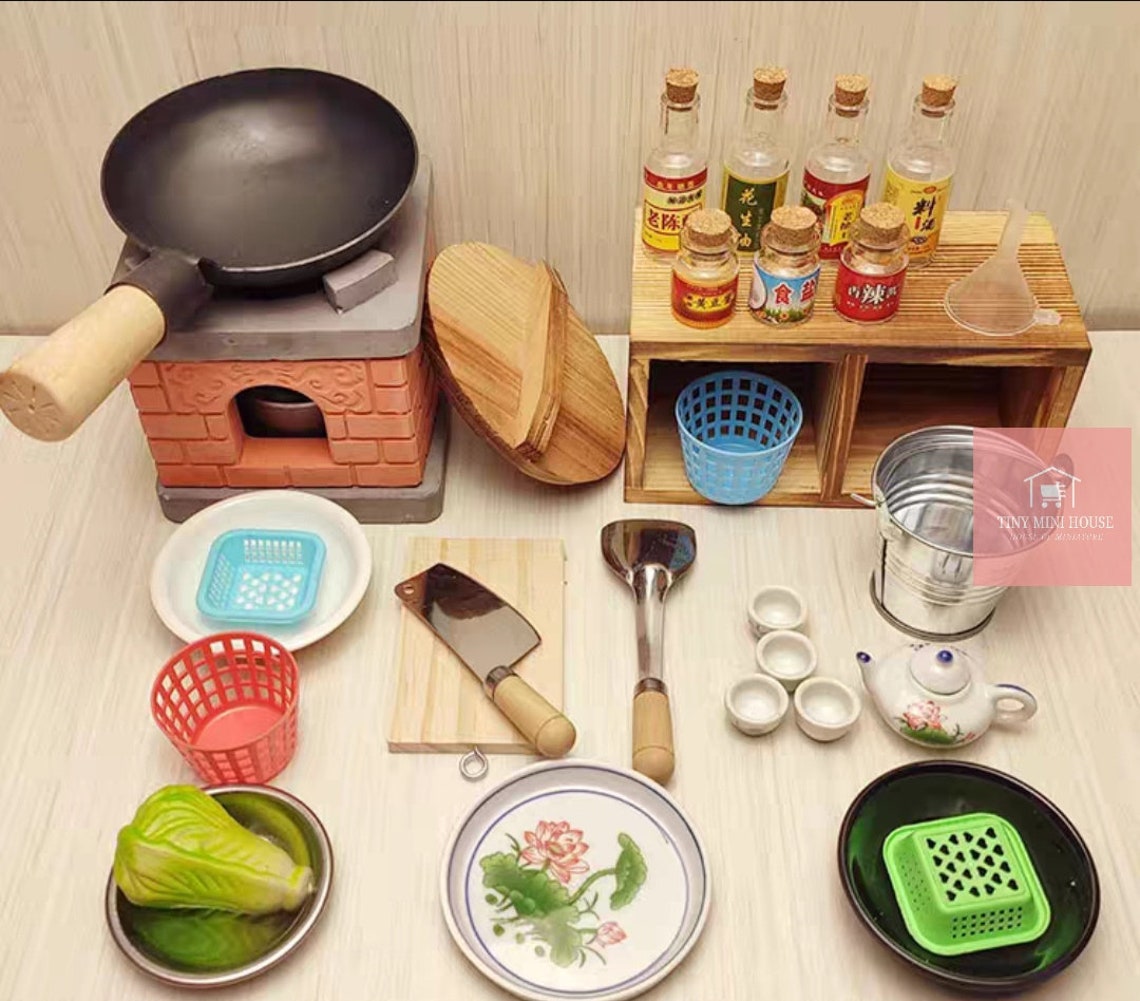 REAL Mini Kitchen Set Can Cook Real Mini Food Include All Etsy