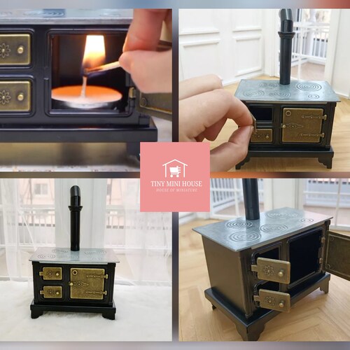 Real Miniature Stove Mini Kitchen Stove Can Real Cook Tiny Etsy
