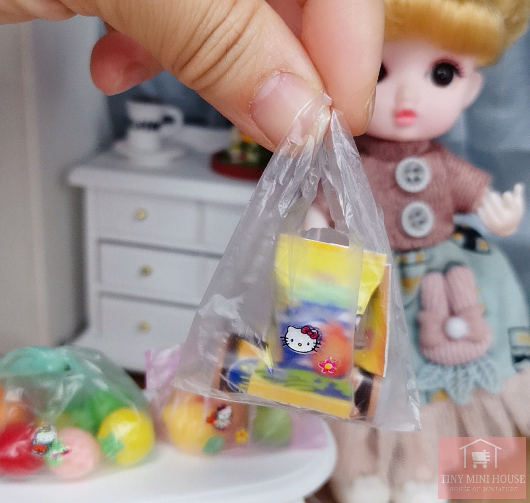 Real Miniature Plastic Bag 5pcs Etsy