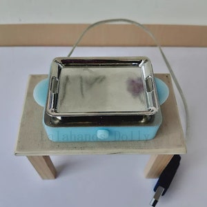 Real Working Miniature Cooking Electric Grill For Real Mini Cooking Food Or Real Tiny Kitchen Baking.