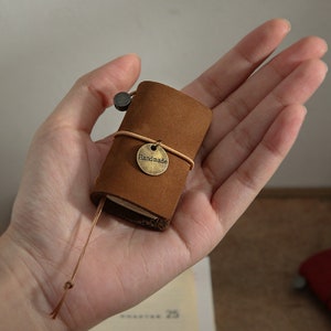 Real Miniature Leather Journal Book Can Really Write
