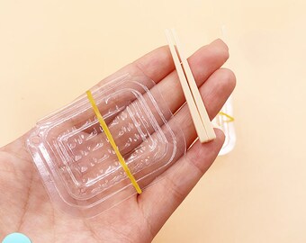 Contenant miniature pour nourriture : accessoires de cuisine pour maison de poupée